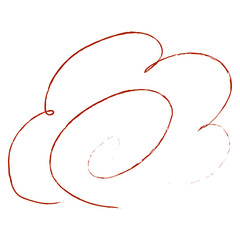 赤いはなまるのイラスト