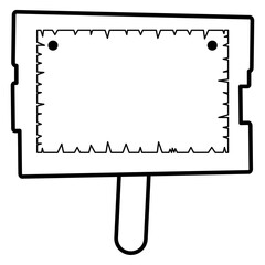 立て看板のイラスト