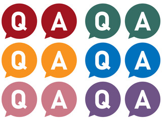 Q＆Aのアイコンセット