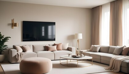 Photo interior modern design room 3d illustration
