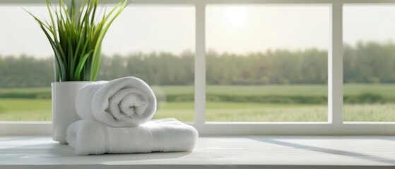 Splash of vintage aesthetics meets modern comfort in a spa with a retro chic interior set amidst rolling meadows