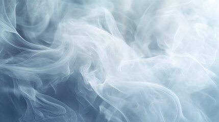 Obraz premium Swirling white smoke patterns, ethereal and delicate, natural daylight streaming in