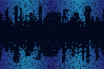 Pixels Colorful Blue Gradient Background. 