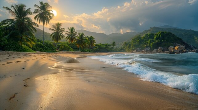Parque Nacional Natural Tayrona (Colombia): Featuring pristine beaches, lush jungles, and ancient ruins, this park offers a diverse and picturesque landscape