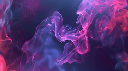 Fototapeta premium Mesmerizing Smoke Shapes in Abstract Colorful Ethereal Background