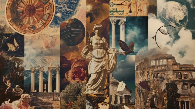 Collage european culture and religion