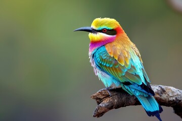 Obraz premium A colorful bird, HD, photo with generative ai