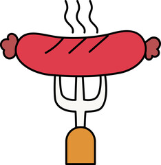 Bratwurst Oktoberfest Illustration