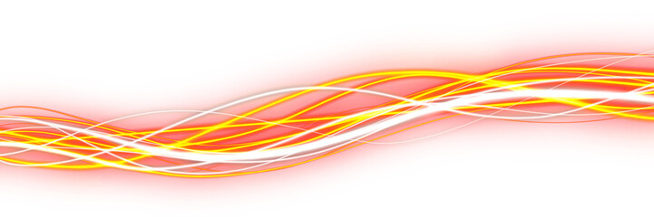 abstract colorful wave on transparent background
