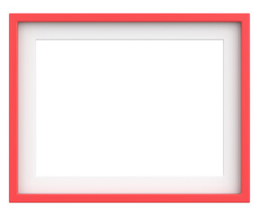 Picture frame. Landscape frame. 3D illustration.