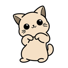 an illustration of a cute cat