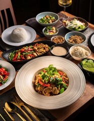 Beautifully Plated Thai Dishes