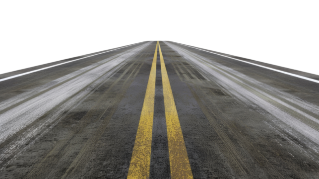 Road isolated on transparent background PNG, design elements.
