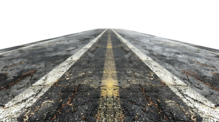 Road isolated on transparent background PNG, design elements.