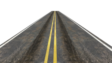 Road isolated on transparent background PNG, design elements.