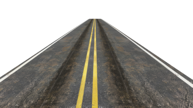 Road isolated on transparent background PNG, design elements.