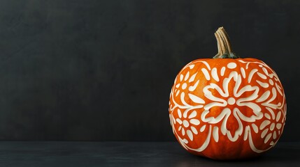 Pumpkin carving stencil kit with unique and intricate designs, Halloween crafts, creative carving