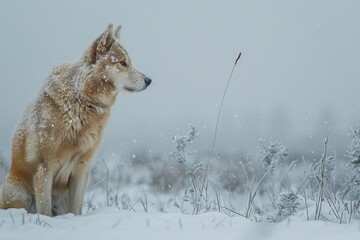 Obraz premium Siberian Hound in action