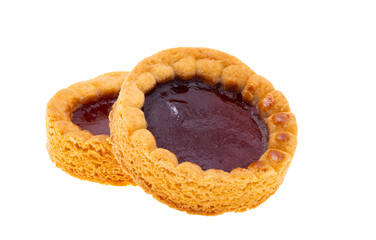 biscuit with jam isolated