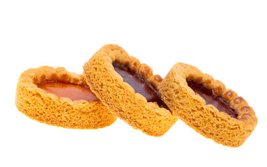 biscuit with jam isolated