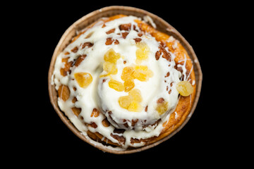American Cinnabon roll with cinnamon