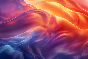 Obraz premium Abstract premium wave background social media template ,Abstract Unique Colorful Background or Wallpaper ,Colourful silk waves, abstract curves, 