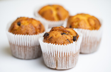 cupcake with chocolate drops