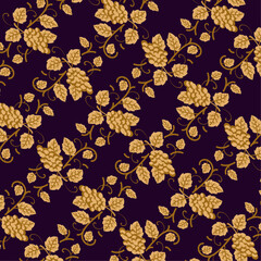 DECORATIVE ART FLORAL 207, SEAMLESS ABSTRACT NATURE PATTERN