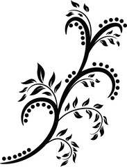 Floral Vectors Black and white
