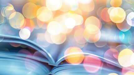 A vibrant bokeh background creates a unique atmosphere for browsing virtual course catalogs