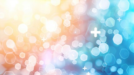 A vibrant background with blurred medical appointment symbols, creating a soothing and professional atmosphere