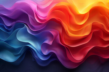 Fototapeta premium Abstract dynamic pink neon wave background Illustrations for templates, Abstract Unique Colorful Background or Wallpaper