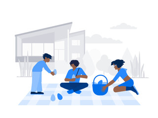 Easter Eggs Painting