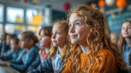 Parents attending a school meeting seated in rows