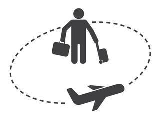 plane fly  with passenger