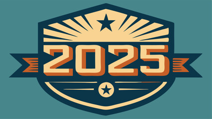 2025 greeting card new year vintage effect for your greeting moment, background your event