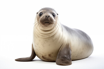 Seal over isolated white background. Animal