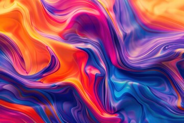 Obraz premium Vibrant abstract fluid art background