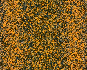 Abstract black and orange pattern with small dots