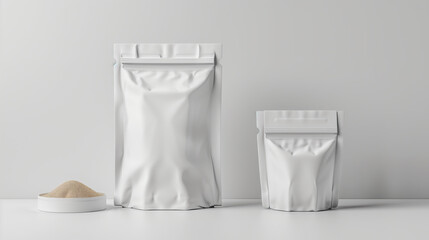 Isolated Premium Packaging Mockup with Clipping Path and White Background for Product Showcase and Branding Design