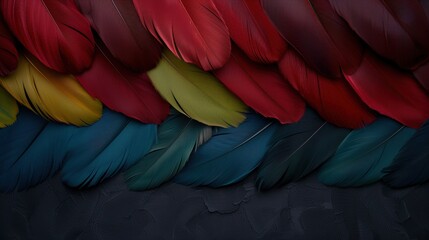 Obraz premium Vibrant Feather Texture