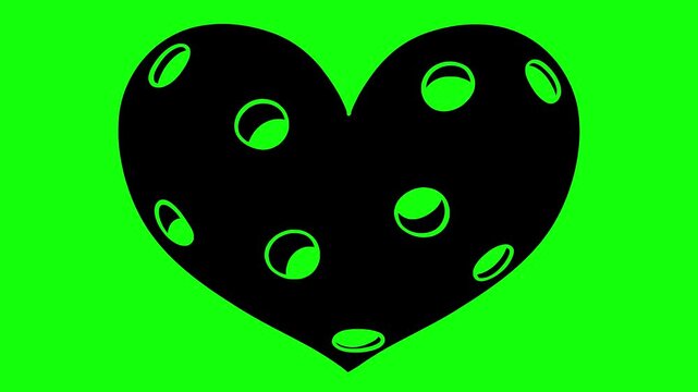 racket illustration video animation ball pickleball sport silhouette equipment logo play icon game exercise match competition tournament paddle pickle outline american player athlete for green screen