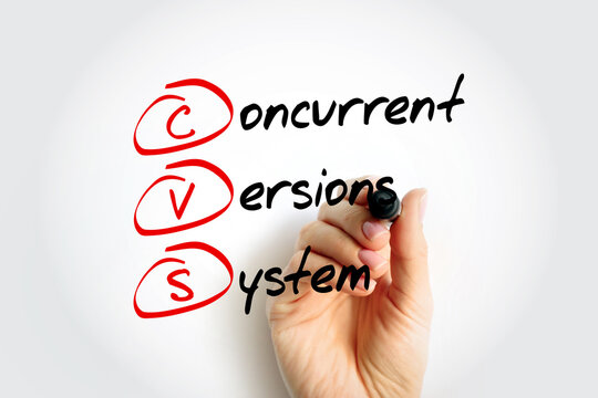 CVS - Concurrent Versions System acronym, technology concept background