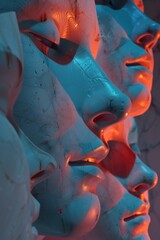 Group of statues of people