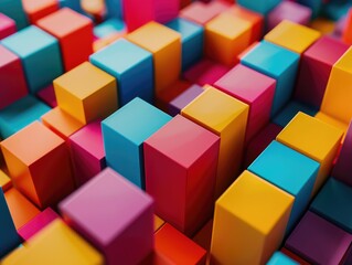 Obraz premium Stacked Cubes