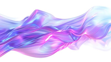 Purple Blue Wave Abstract