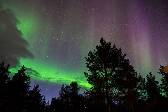 Northern light over Enontekio, Finland