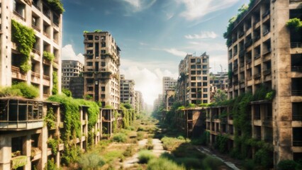 Fototapeta premium city buildings