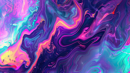 Fototapeta premium Marble Neon Abstract Background AI Generative
