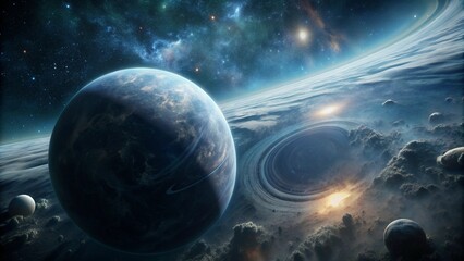 planet in space